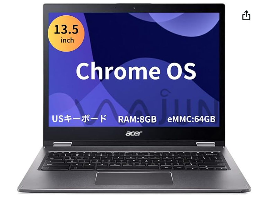 Acer CP713 Chromebook/13.5型2K液晶(2256x1504)/タッチパネル/Chrome OS/Core i5-8350U