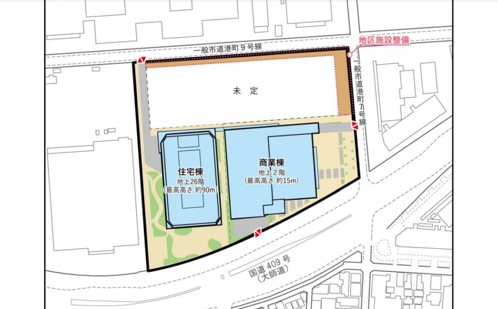 （仮称）鈴木町駅前南地区開発計画の概要