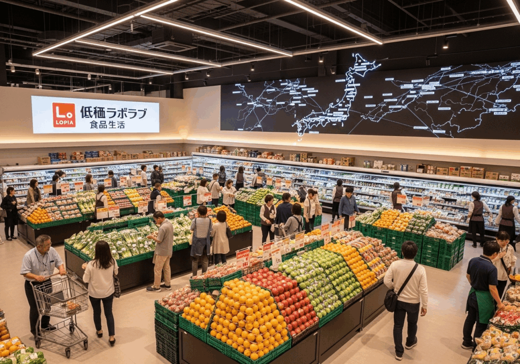 ロピア新店舗のオープン予定と出店計画をイメージした画像