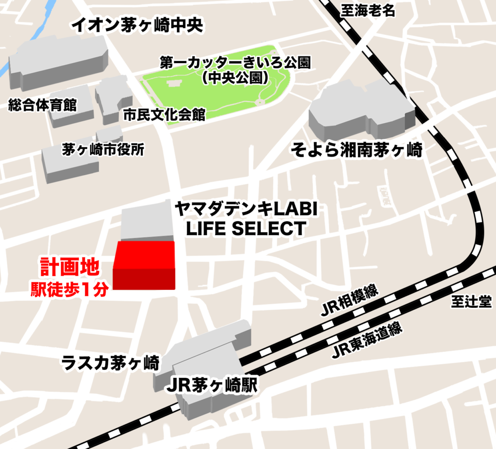 新店舗の周辺地図