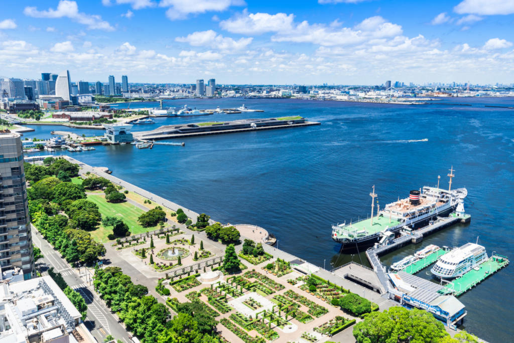 横浜の港の風景