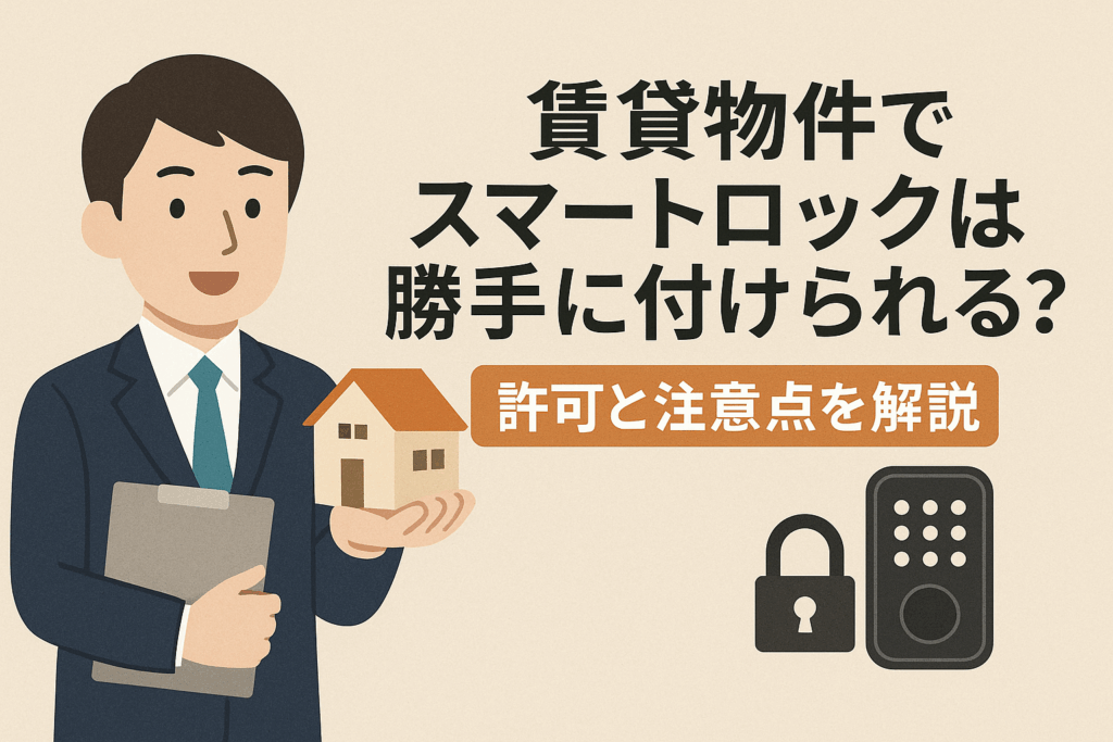 🏠 賃貸物件でスマートロックは勝手に付けられる?許可と注意点を解説