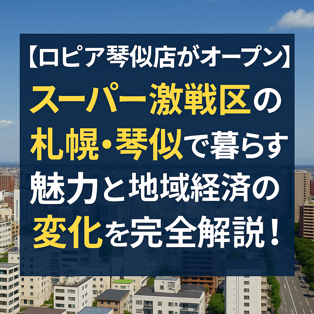 【ロピア琴似店がオープン】スーパー激戦区の札幌・琴似で暮らす魅力と地域経済の変化を完全解説！