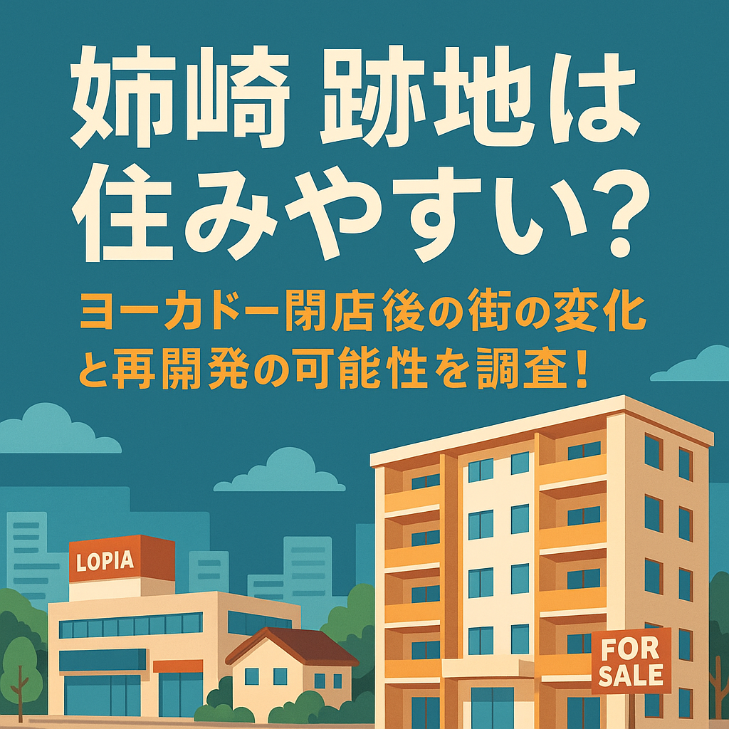 【姉崎 跡地は住みやすい？】ヨーカドー閉店後の街の変化と再開発の可能性を調査！
