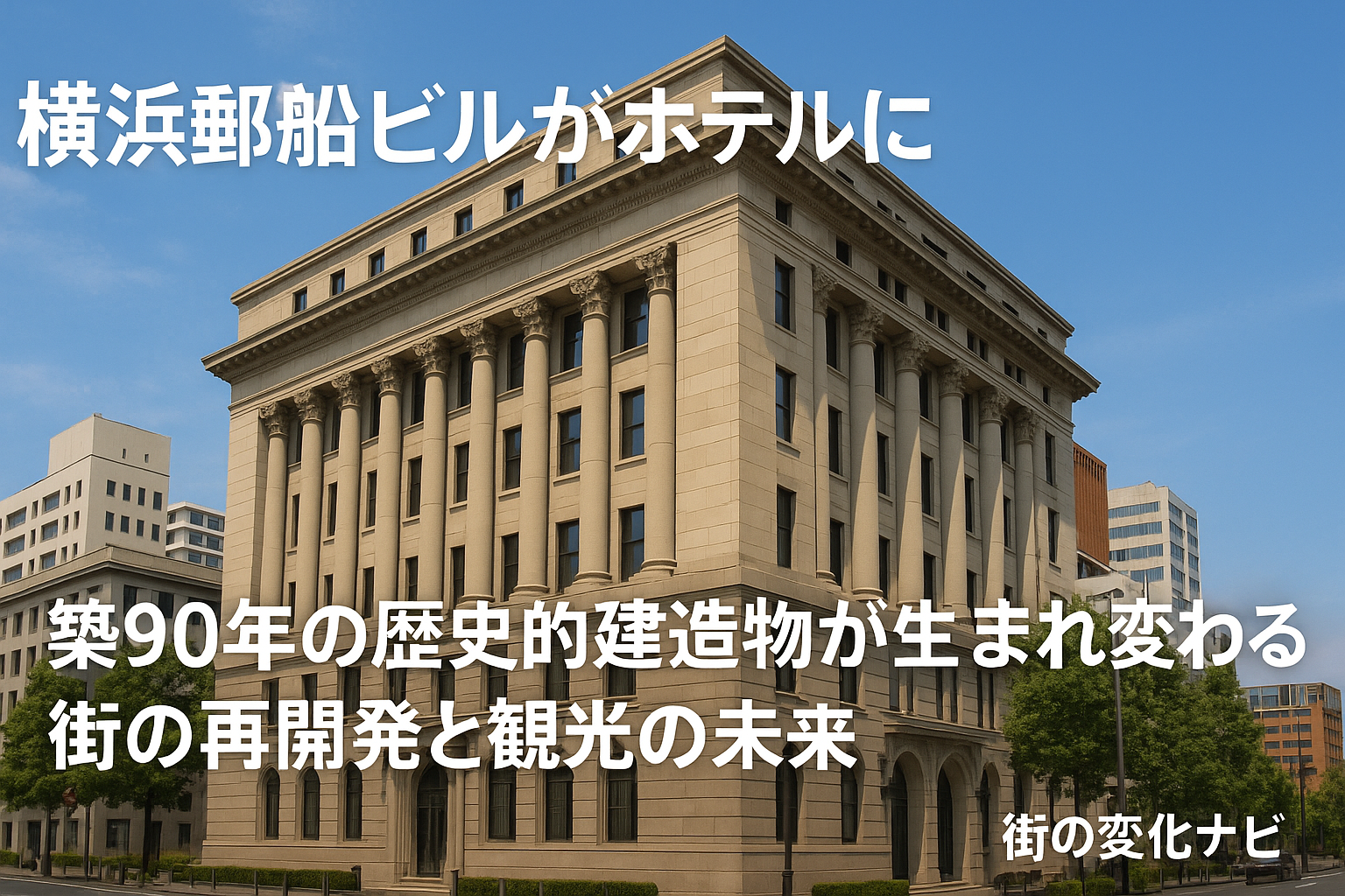 【横浜郵船ビルがホテルに再生】築90年の歴史的建造物が生まれ変わる街の再開発と観光の未来