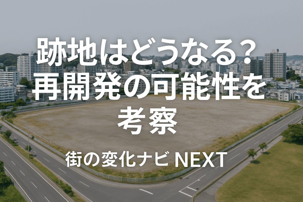 跡地はどうなる？再開発の可能性を考察