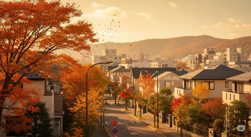 札幌市もみじ台の風景