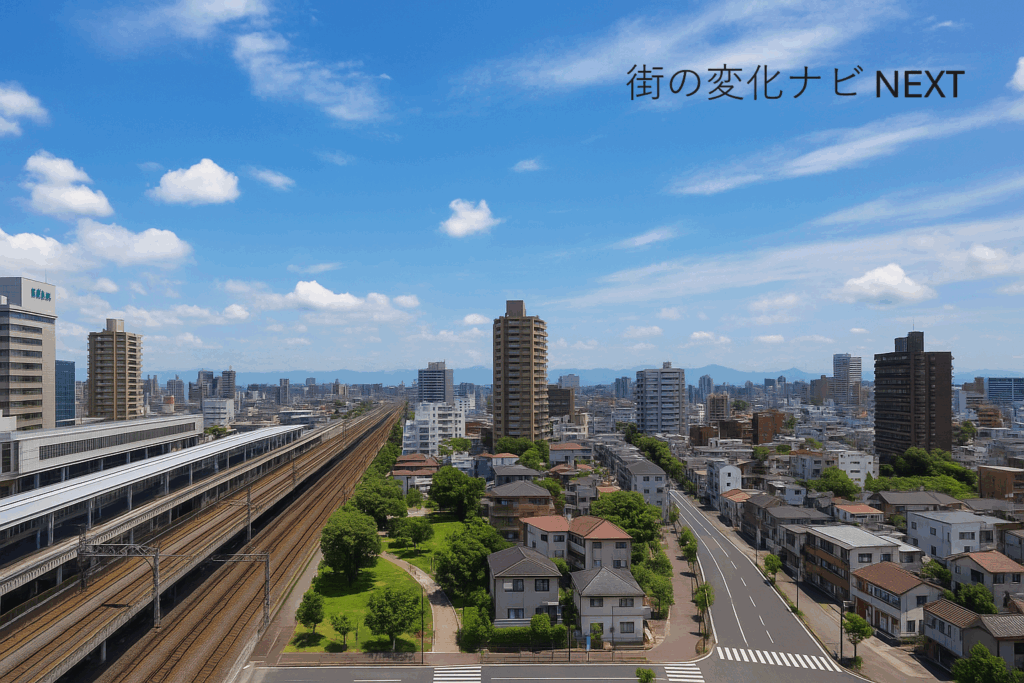 高崎市の再開発をイメージした街並みの画像