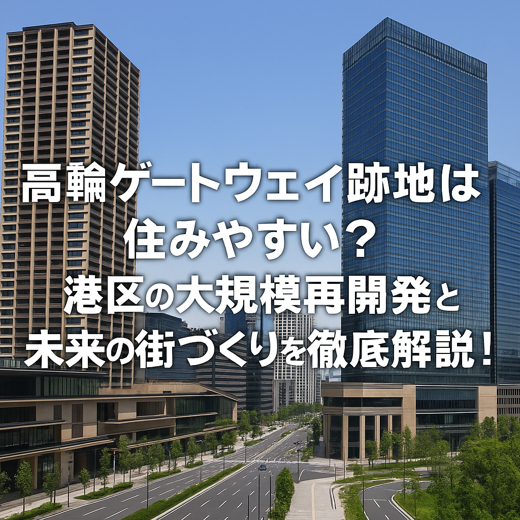 高輪ゲートウェイ跡地は住みやすい？港区の大規模再開発と未来の街づくりを徹底解説！
