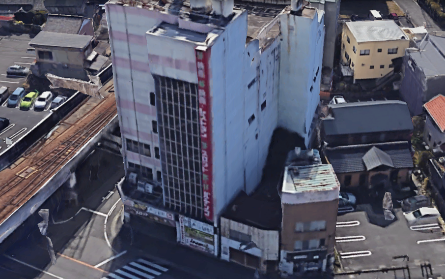 閉館する刈谷日劇が入るビルの外観。