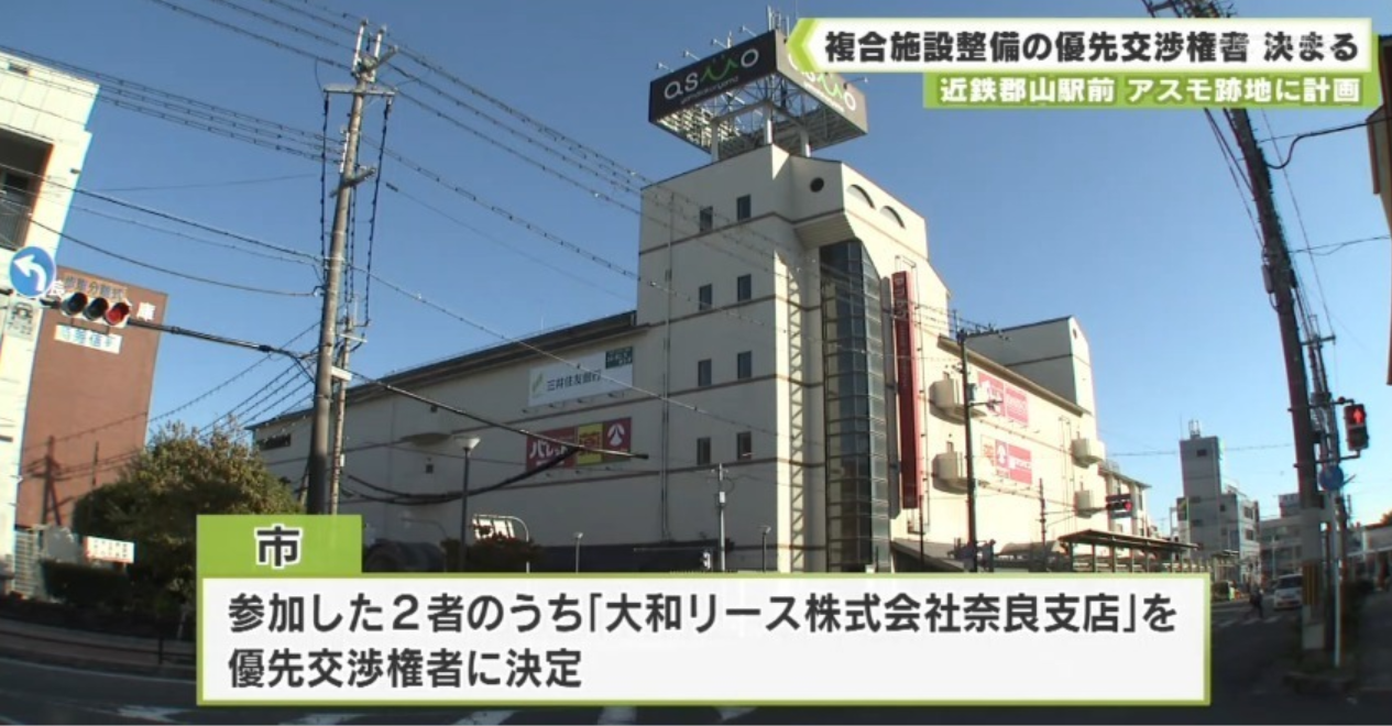 近鉄郡山駅前 アスモの外観
