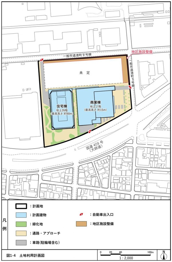 土地利用計画図[出典：川崎市]