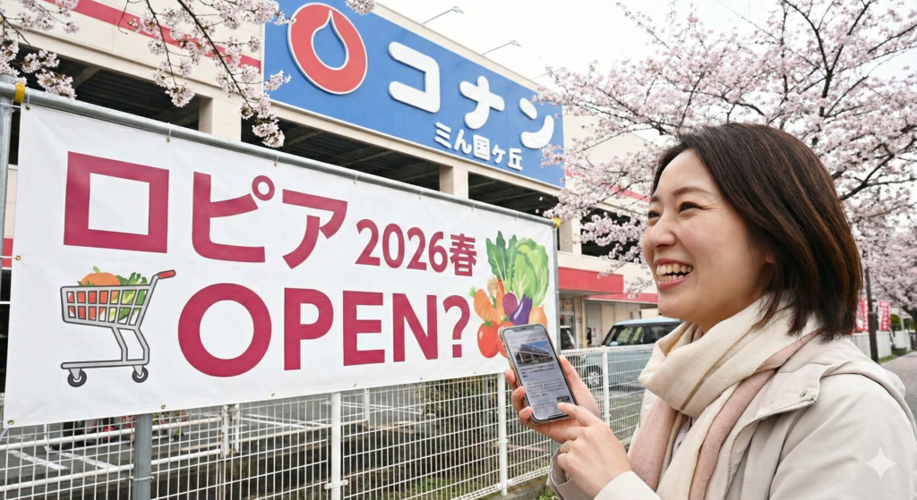 2026春 コーナン三国ヶ丘にロピアが入るのを期待・創造している女性読者