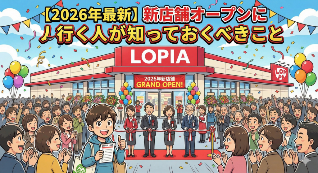 【2026年最新】新店舗オープンに行く人が知っておくべきことをイメージした画像