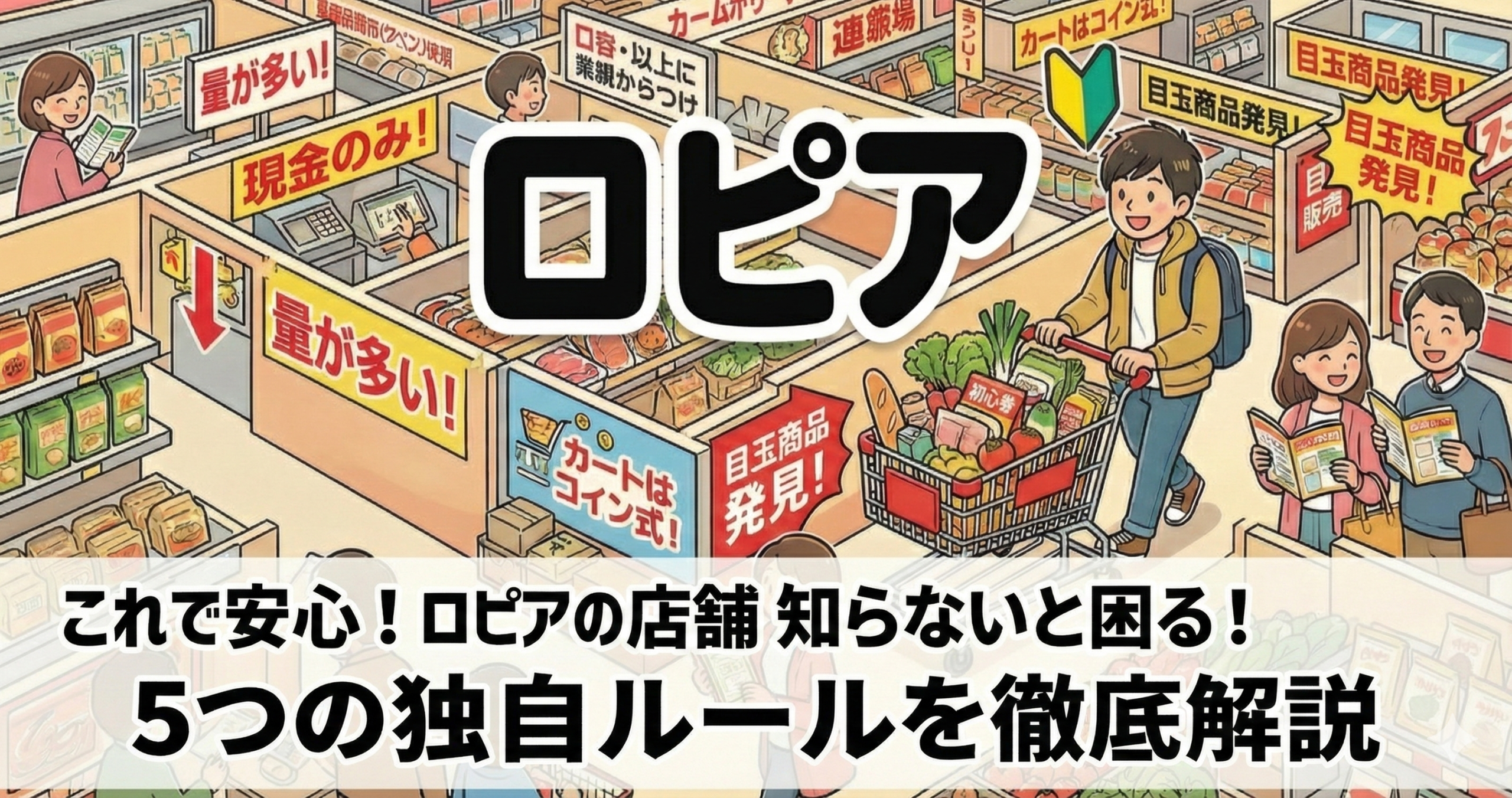 これで安心！ロピアの店舗 知らないと困る！5つの独自ルールを徹底解説をイメージした画像