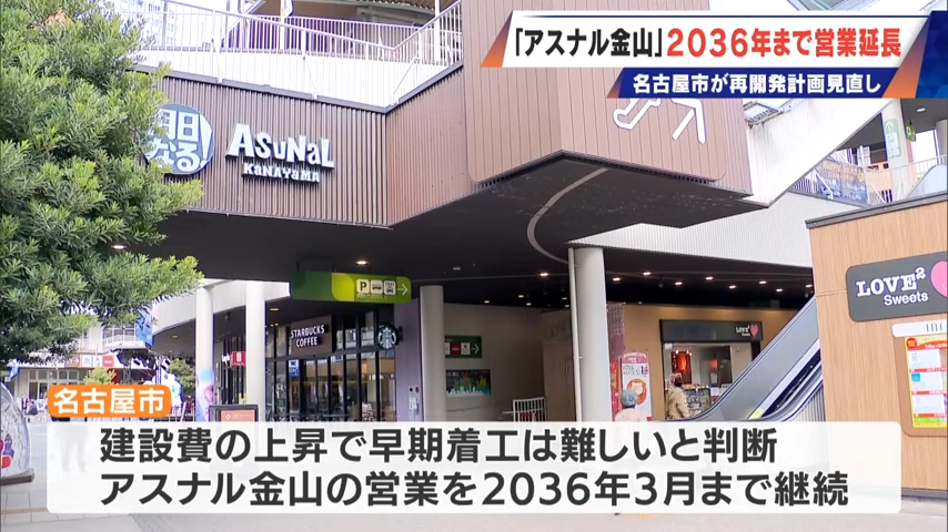 建設費の上昇で早期着工は難しいと判断。を説明する画像。