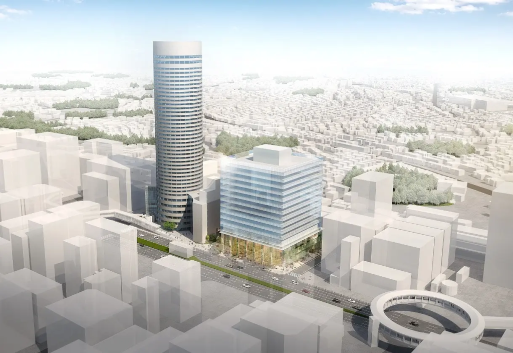 新横浜プリンスぺぺの跡地は「マクニカ（Macnica）」の14階建て新社屋のイメージ画像