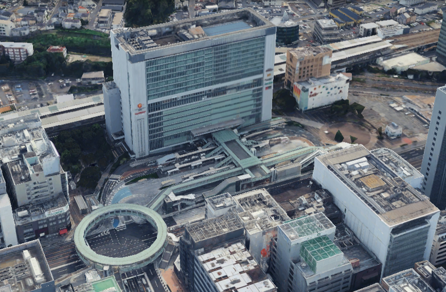 新横浜駅周辺の航空写真