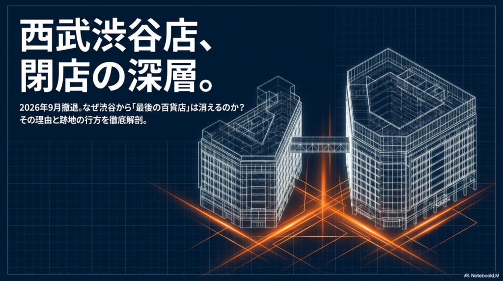 西武渋谷店が2026年9月末で閉店！その「理由」とは？を解説するスライド画像