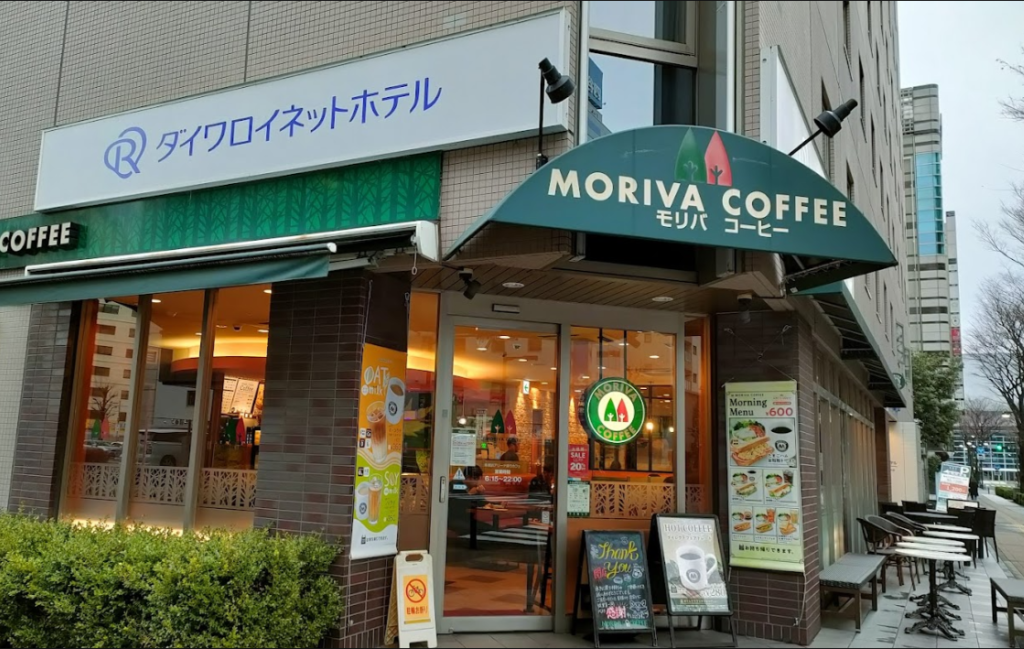 2026年2月28日をもって閉店したモリバコーヒー新横浜店。神奈川県横浜市港北区新横浜３丁目１７−１アリーナ通りカフェ