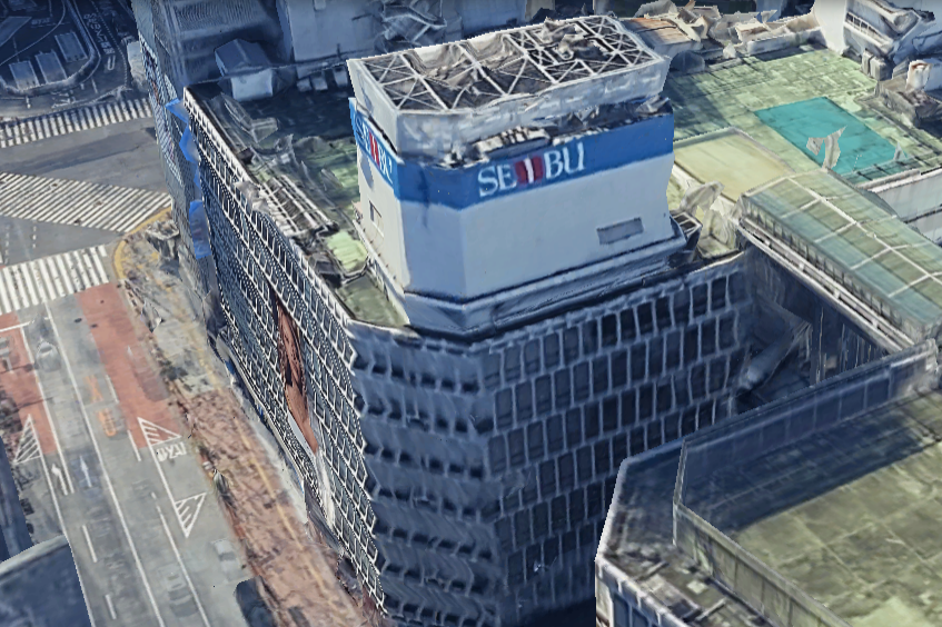 2026年9月30日というタイミングで閉店する。東京都渋谷区宇田川町21−1西武渋谷店の外観画像